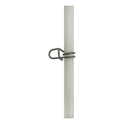 Isolateur pour le fil conducteur ou le ruban pouvant être fixés sur des poteaux en fibre de verre calibré Ugira LT de 10 mm de diamètre. Convient pour le fil et le ruban jusqu'à 10 mm de largeur.