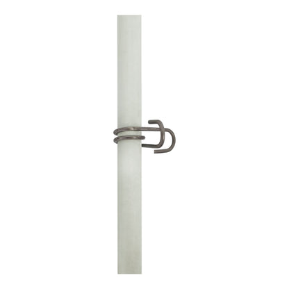 Isolateur pour le fil conducteur ou le ruban pouvant être fixés sur des poteaux en fibre de verre calibré Ugira LT de 10 mm de diamètre. Convient pour le fil et le ruban jusqu'à 10 mm de largeur.